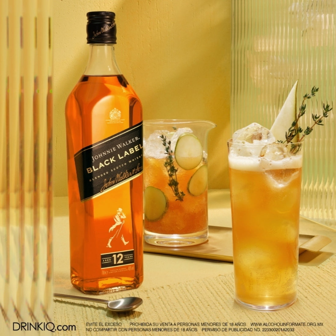 Whisky Johnnie Walker Black Label Blended Scotch 1 L (OFERTA EXCLUSIVA EN LÍNEA)