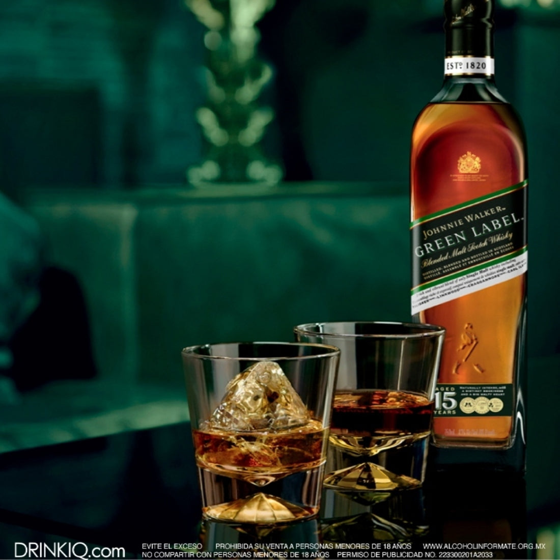 Whisky Johnnie Walker Green Label Blended Scotch 700 ml