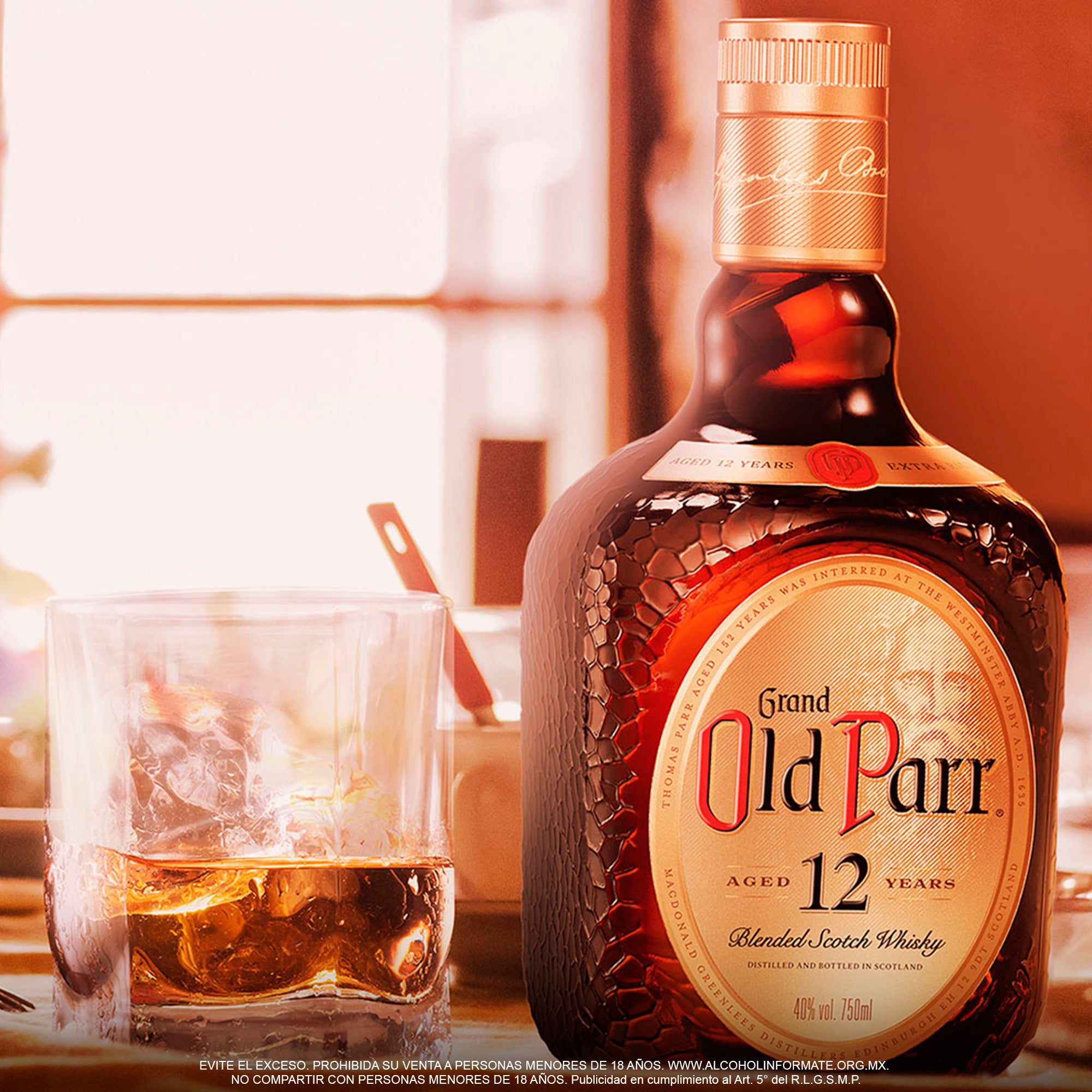 Whisky Old Parr 12 años Blended Scotch 750 ml (OFERTA EXCLUSIVA EN LÍNEA)