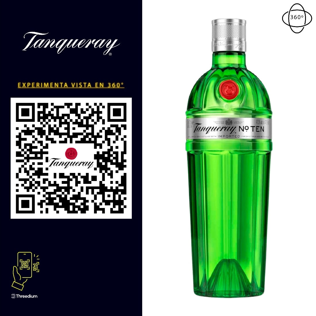 Ginebra Tanqueray N° Ten Cítrica 700 ml
