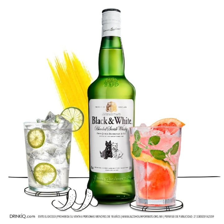 Whisky Black & White Original Blended Scotch 700 ml (OFERTA EXCLUSIVA EN LÍNEA)