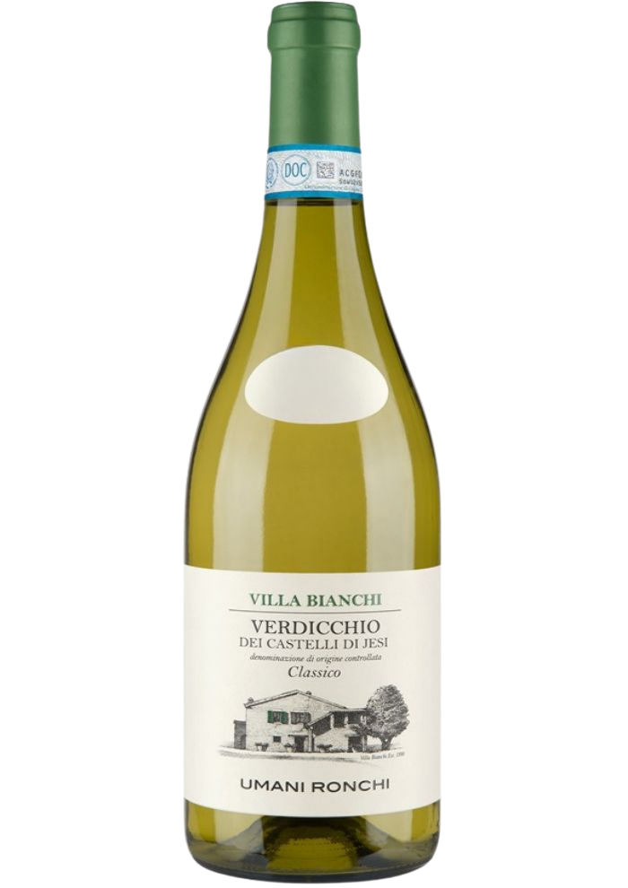 Vino Blanco Umani Ronchi Villa Bianchi Verdicchio dei Castelli di Jesi DOC Clásico 750 mL