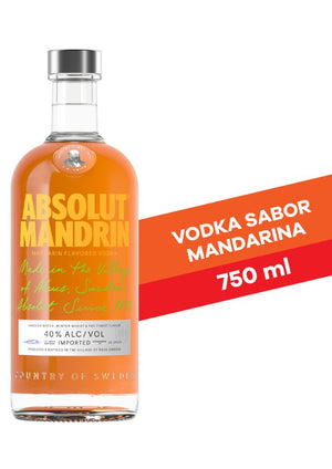 Vodka Absolut Mandarin 750 mL (OFERTA EXCLUSIVA EN LÍNEA)