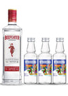 Ginebra Beefeater 750 mL + 3 Vodka Wyborowa Tamarindo Mini 50 mL (REGALO EXCLUSIVO EN LÍNEA)