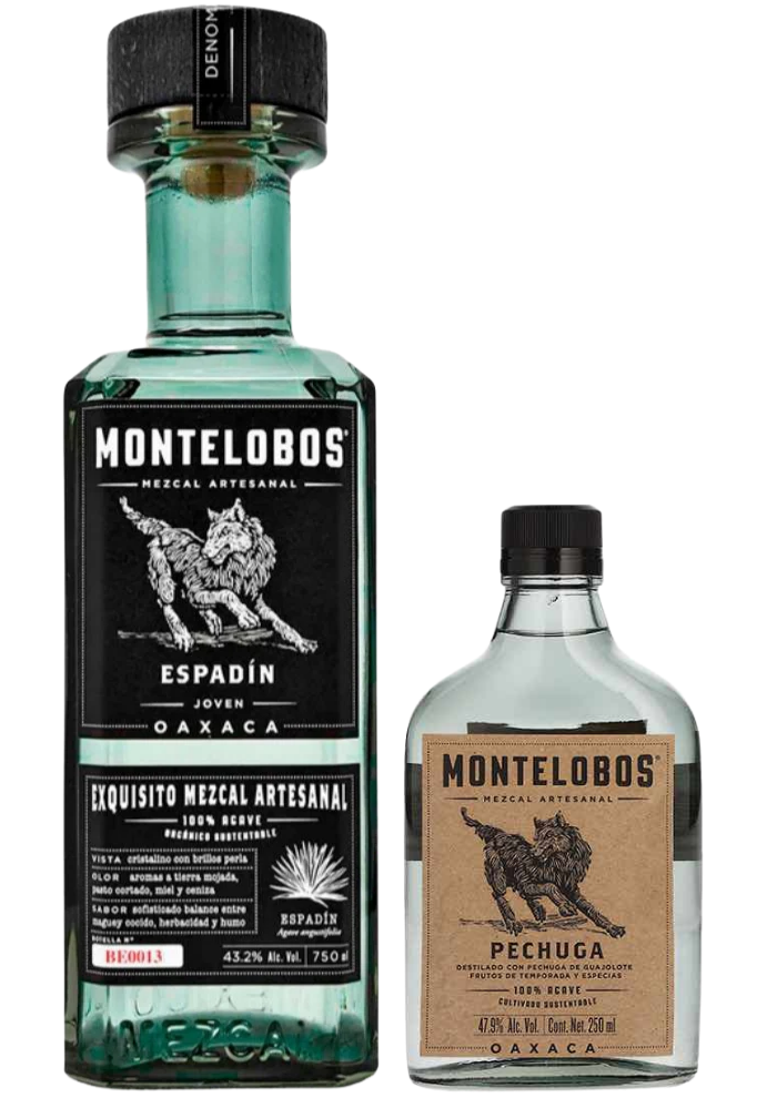 Mezcal Montelobos Joven 750 mL con Pechuga 250 mL (OFERTA EXCLUSIVA EN LÍNEA)