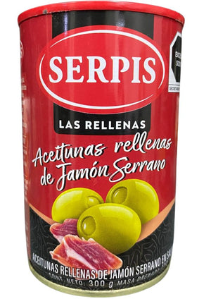 Aceitunas Rellenas De Jamon Serrano Serpis 300 g