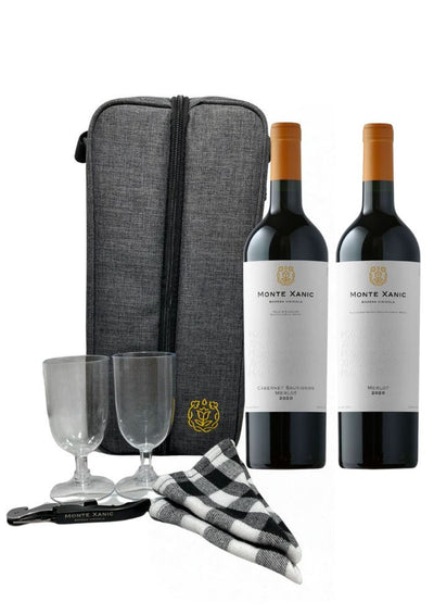 Vino Tinto Monte Xanic Cabernet Merlot 750 ml + Vino Tinto Monte Xanic Merlot 750 ml + Mochila Termica (REGALO EXCLUSIVO EN LÍNEA)