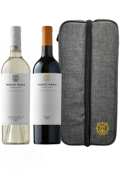 Vino Tinto Monte Xanic Merlot 750 mL + Vino Blanco Monte Xanic Viña Kristel 750 mL + Mochila Termica (REGALO EXCLUSIVO EN LÍNEA)