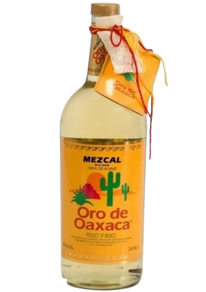 Mezcal Oro de Oaxaca con Gusano 1000 mL