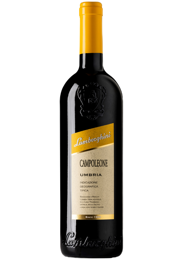 Vino Tinto Lamborghini Campoleone Umbria Rosso IGT 750 mL