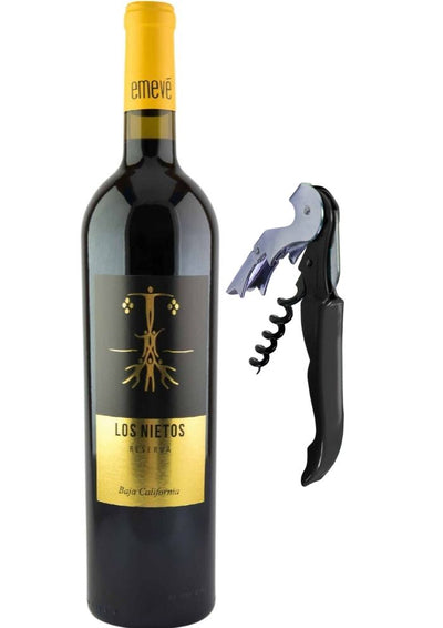 Vino Tinto Emevé Los Nietos (Mezcla Bordalesa) 750 mL + Sacacorcho (OFERTA EXCLUSIVA EN LÍNEA)
