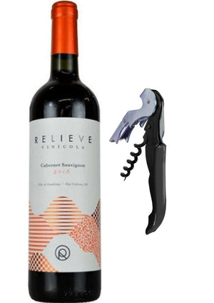 Vino Tinto Relieve Cabernet Sauvignon 750 mL + Sacacorcho (OFERTA EXCLUSIVA EN LÍNEA)