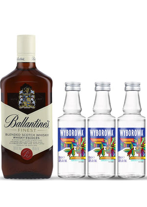 Whisky Ballantine's Finest 700 mL + 3 Vodka Wyborowa Tamarindo Mini 50 mL (OFERTA EXCLUSIVA EN LÍNEA)