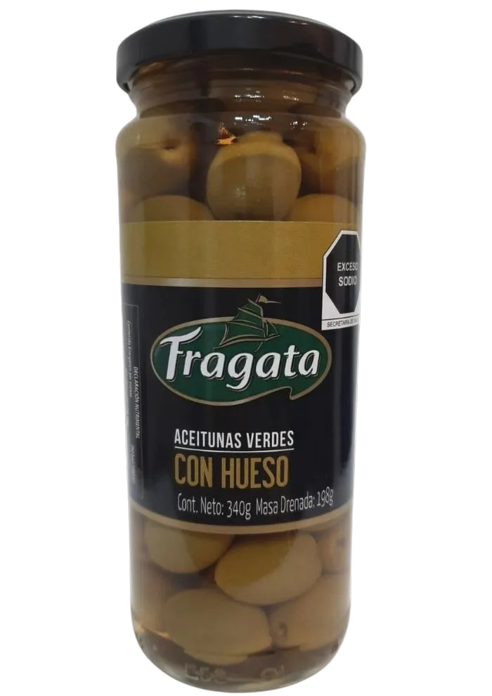 Aceitunas verdes con hueso Fragata 340 g