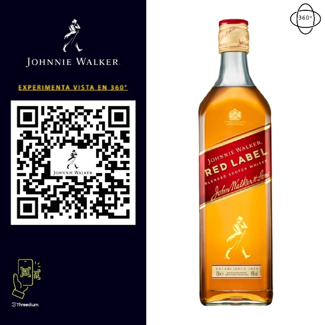 Whisky Johnnie Walker Red Label Blended Scotch 1 L (OFERTA EXCLUSIVA EN LÍNEA)