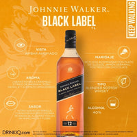 Whisky Johnnie Walker Black Label Blended Scotch 1 L (OFERTA EXCLUSIVA EN LÍNEA)