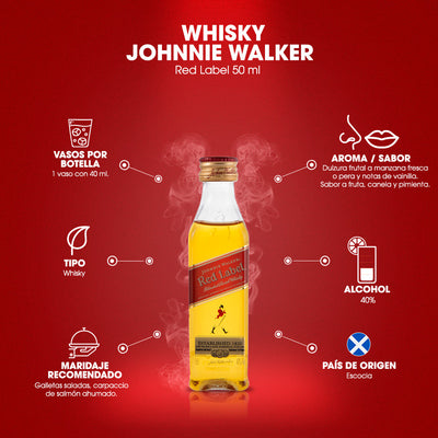 Whisky Johnnie Walker Red Label Blended Scotch 50 ml