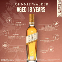 Whisky Johnnie Walker 18 Blended Scotch  750 ml