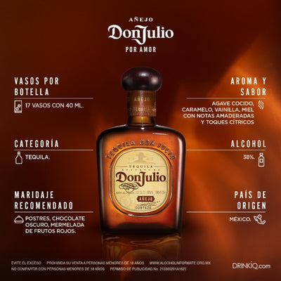 Tequila Don Julio Añejo 700 mL