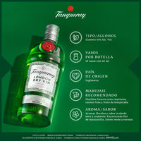 Ginebra Tanqueray London Dry Herbal 750 ml (OFERTA EXCLUSIVA EN LÍNEA)