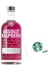 Vodka Absolut Raspberri 750 mL + 1 Tarjetas de Regalo Starbucks (REGALO EXCLUSIVO EN LÍNEA)