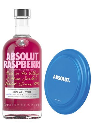 Vodka Absolut Raspberri 750 mL  + Frisbee (REGALO EXCLUSIVO EN LÍNEA)