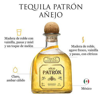 Tequila Patrón Añejo 700 mL