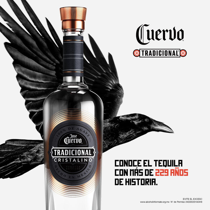 Tequila Cuervo Tradicional Cristalino 750 mL