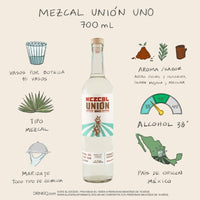 Mezcal Unión Uno Joven Espadín y Cirial 700 ml