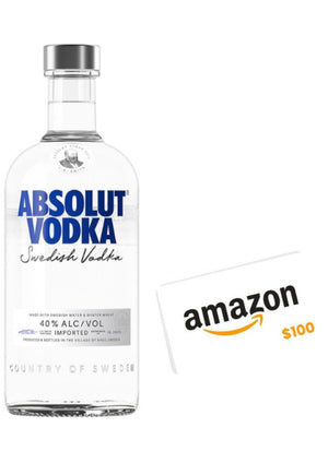 Vodka Absolut 750 mL + 1 Tarjeta de Regalo Amazon (REGALO EXCLUSIVO EN LÍNEA)