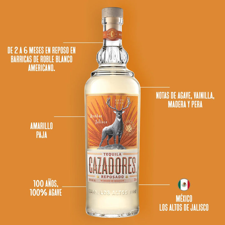 Tequila Cazadores Reposado 700ml (OFERTA EXCLUSIVA EN LÍNEA)