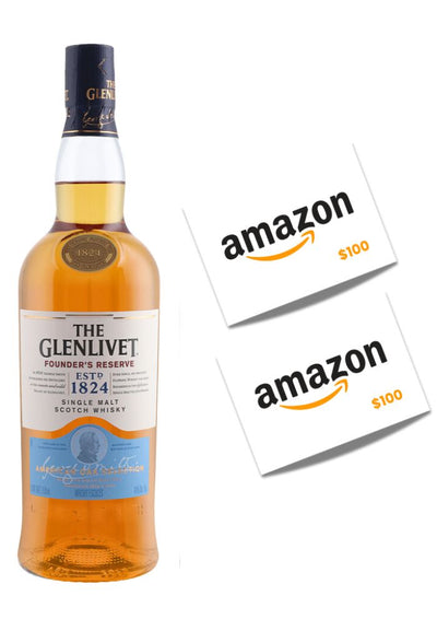 Whisky The Glenlivet Founder`s Reserve 750 mL  + 2 Tarjetas de Regalo Amazon (REGALO EXCLUSIVO EN LÍNEA)