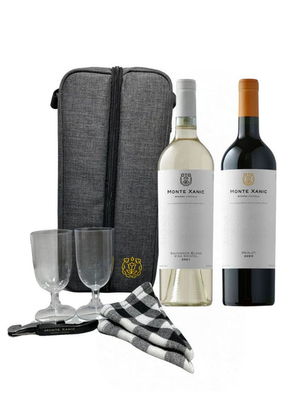 Vino Tinto Monte Xanic Merlot 750 mL + Vino Blanco Monte Xanic Viña Kristel 750 mL + Mochila Termica (REGALO EXCLUSIVO EN LÍNEA)