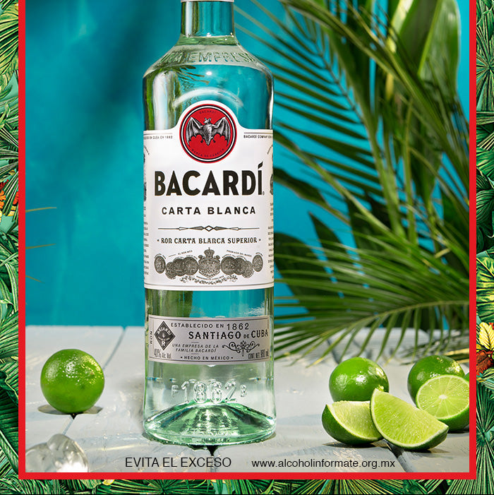 Ron Bacardi Carta Blanca 980ml (OFERTA EXCLUSIVA EN LÍNEA)