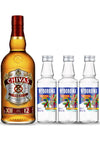 Whisky Chivas Regal 12 Años 750 ml + 3 Vodka Wyborowa Tamarindo Mini 50 mL (OFERTA EXCLUSIVA EN LÍNEA)