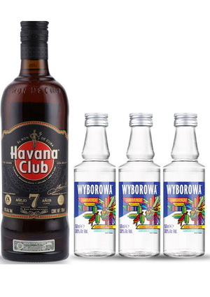 Ron Havana Club 7 años 700 mL + 3 Vodka Wyborowa Tamarindo Mini 50 mL (OFERTA EXCLUSIVA EN LÍNEA)