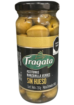 Aceitunas manzanilla verdes sin hueso Fragata 230 g