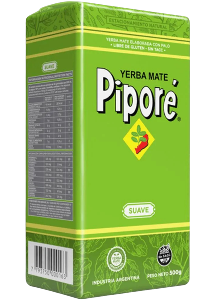 Yerba Mate suave con palo Piporé 500g