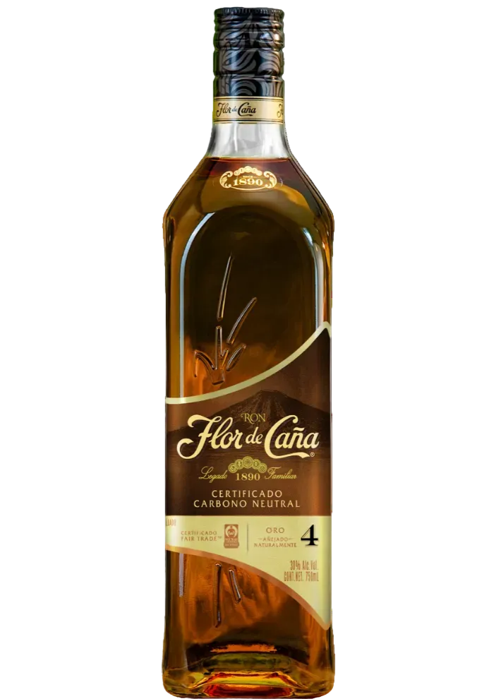Ron Flor de Caña Gold 4 Años 750 ml
