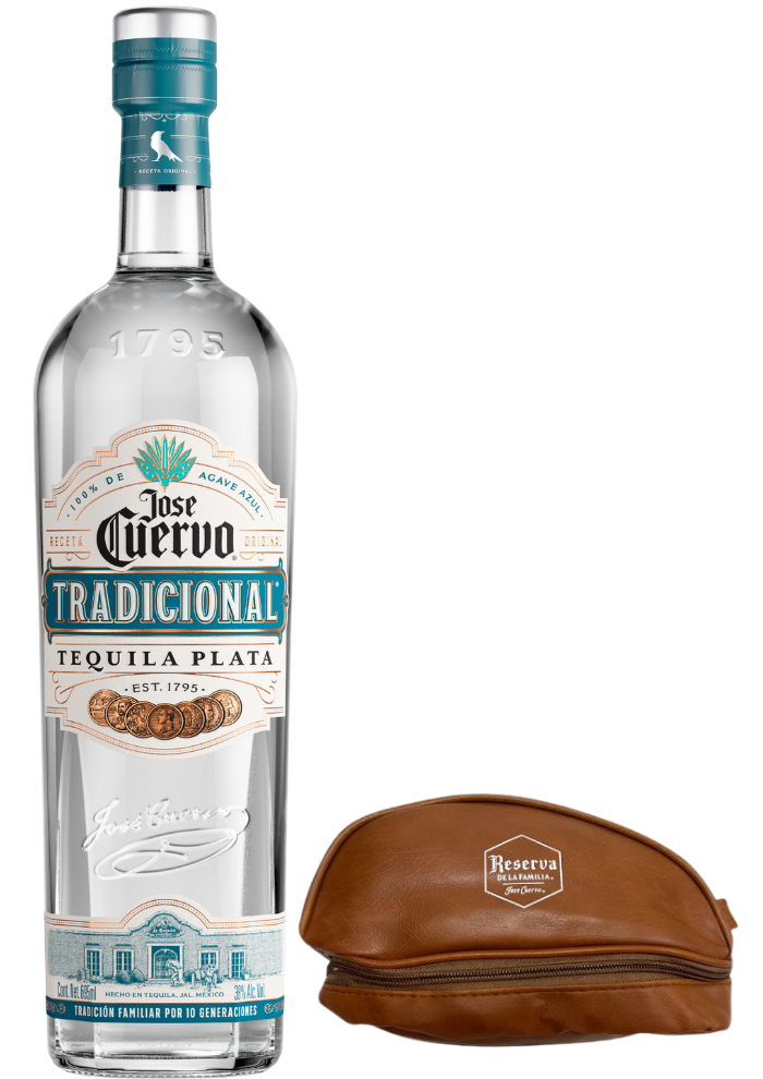 Tequila Cuervo Tradicional Plata 695 ml + Neceser Verese Café