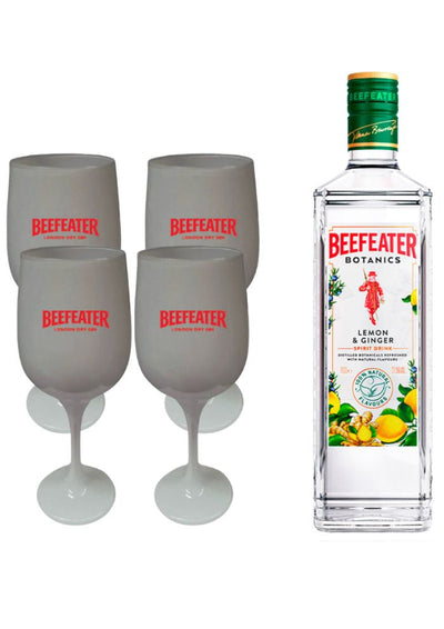 Ginebra Beefeater Botanics 700 mL + 4 Copas  (REGALO EXCLUSIVO EN LÍNEA)