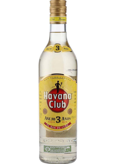 Ron Havana Club 3 años 700 mL (OFERTA EXCLUSIVA EN LÍNEA)