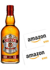 Whisky Chivas Regal 12 años 750 mL + 2 Tarjetas de Regalo de Amazon (REGALO EXCLUSIVO EN LÍNEA)