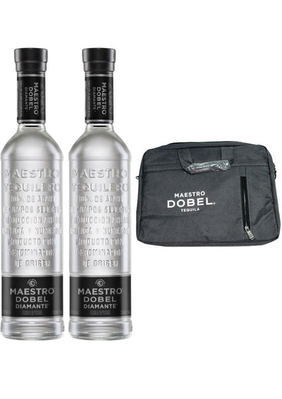 2 Tequila Maestro Dobel Diamante Kosher 700 mL + Maletín Porto Gris (REGALO EXCLUSIVO EN LÍNEA)