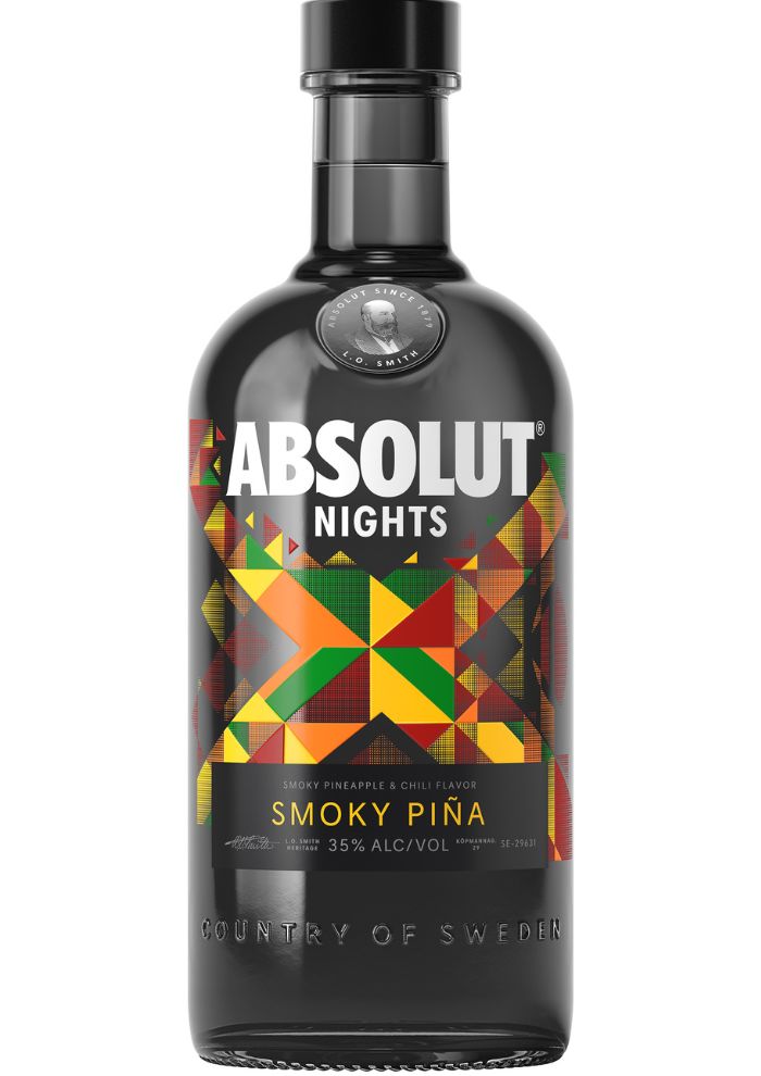 Vodka Absolut Nights Smoky Piña 700 mL