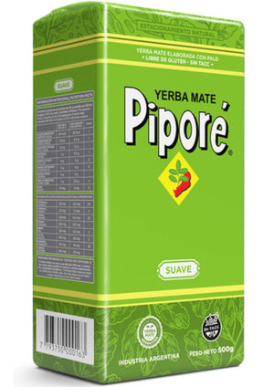 Yerba Mate suave con palo Piporé 500g
