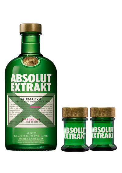 Vodka Absolut Extrakt 700 mL + 2 Shots (REGALO EXCLUSIVO EN LÍNEA)