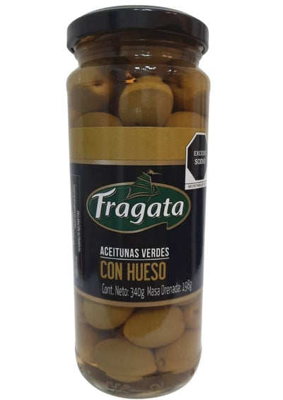 Aceitunas verdes con hueso Fragata 340 g