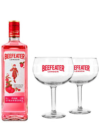 Ginebra Beefeater Pink 700 ml + 2 Copas de Regalo