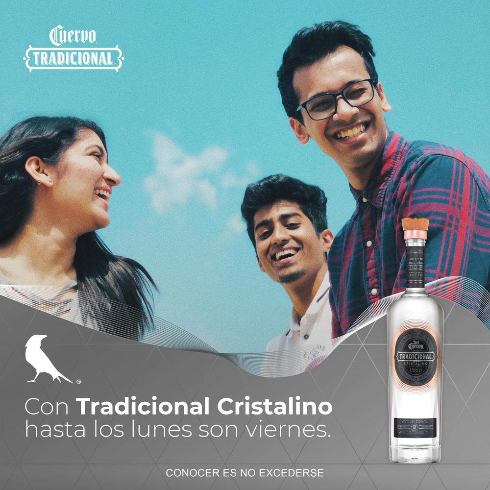 Tequila Cuervo Tradicional Cristalino 750 mL
